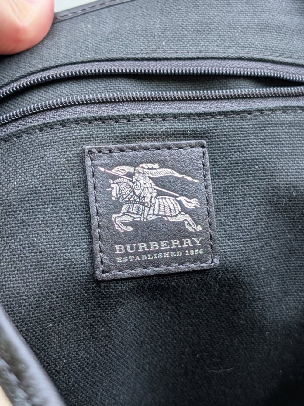 Burberry Nova Check Canvas & Black Leather Buckle Handbag (Established 1856) - Picture 2 of 13